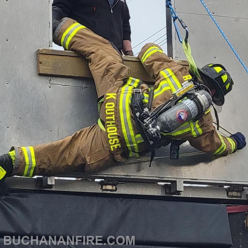 Capt. Outhouse during bailout training 